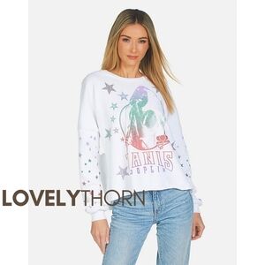 LAUREN MOSHI // ltd ed lee janis joplin ultra soft crystal embellished pullover